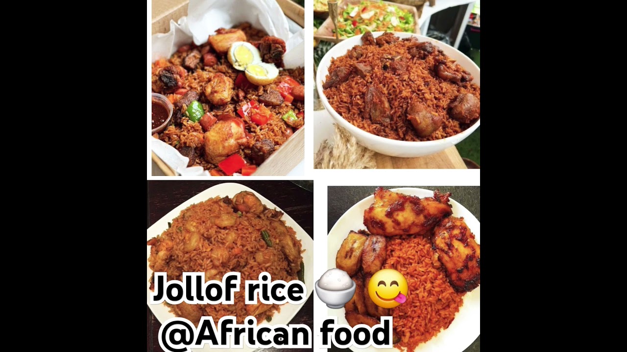 Jollof rice @african food