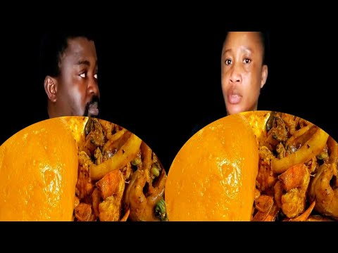 AFRICAN FOOD MUKBANG ASMR BANGA SOUP WITH FUFU AFRICAN FOOD MUKBANG #africanfood #mukbang #bangasoup