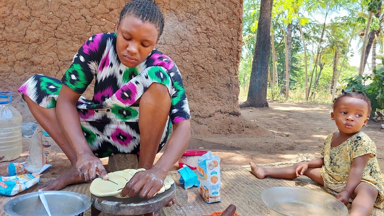 The Youngest Organic African Village Mothers Cooks The Most Organic African Food For Dinner