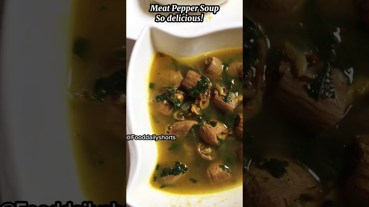 Serving pepper soup #shortsfeed #goviral #cooking