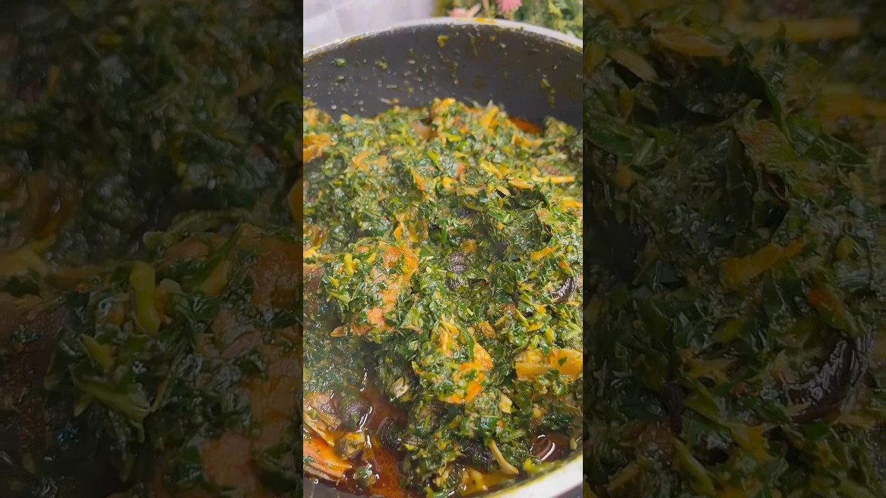 Calabar style Edikaikong soup #justafricandishes #africanfood #onlinecookingclass