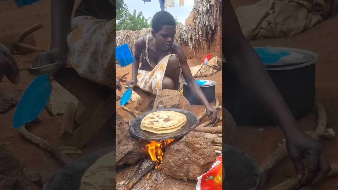 African village breakfast #shortfeed #africa