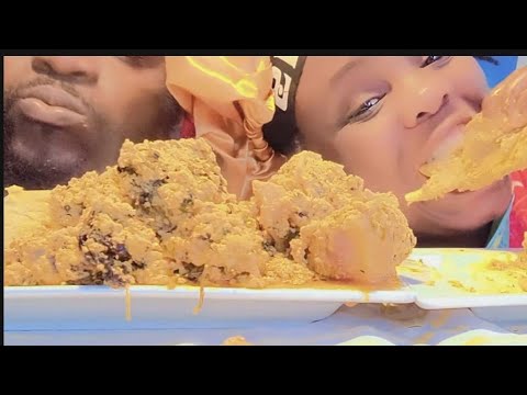 ASMR MUKBANG COUPLE EATING AFRICAN FOOD