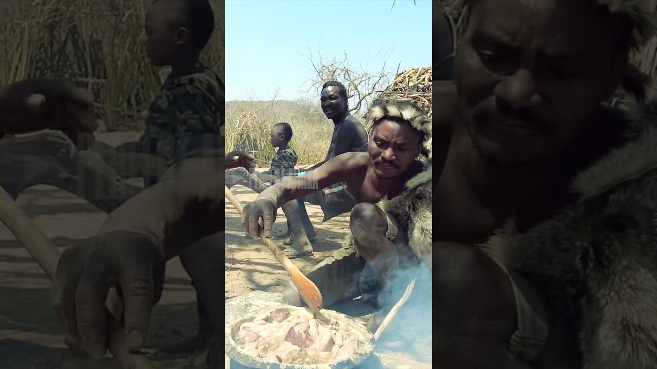 Culture Shock In African Tribe: Hadzabe Tribe #africa #hadzabetribe #africantribe #food