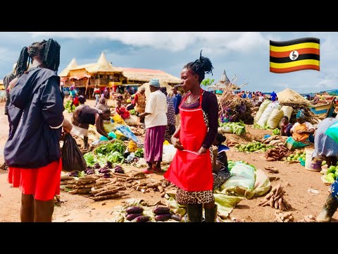 Cheapest African Food Market Day In Uganda | Rural African Village Market in uganda