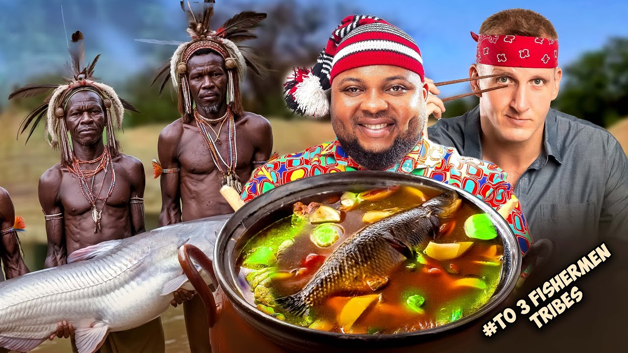 Top 3 African Fishermen Soup Eating Tribes | West African Food and Culture