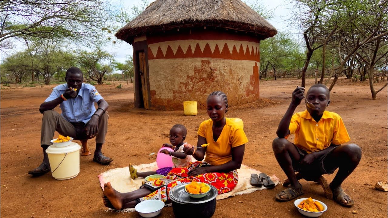 African village life #cultural Kitchen #cooking  Village food for Dinner