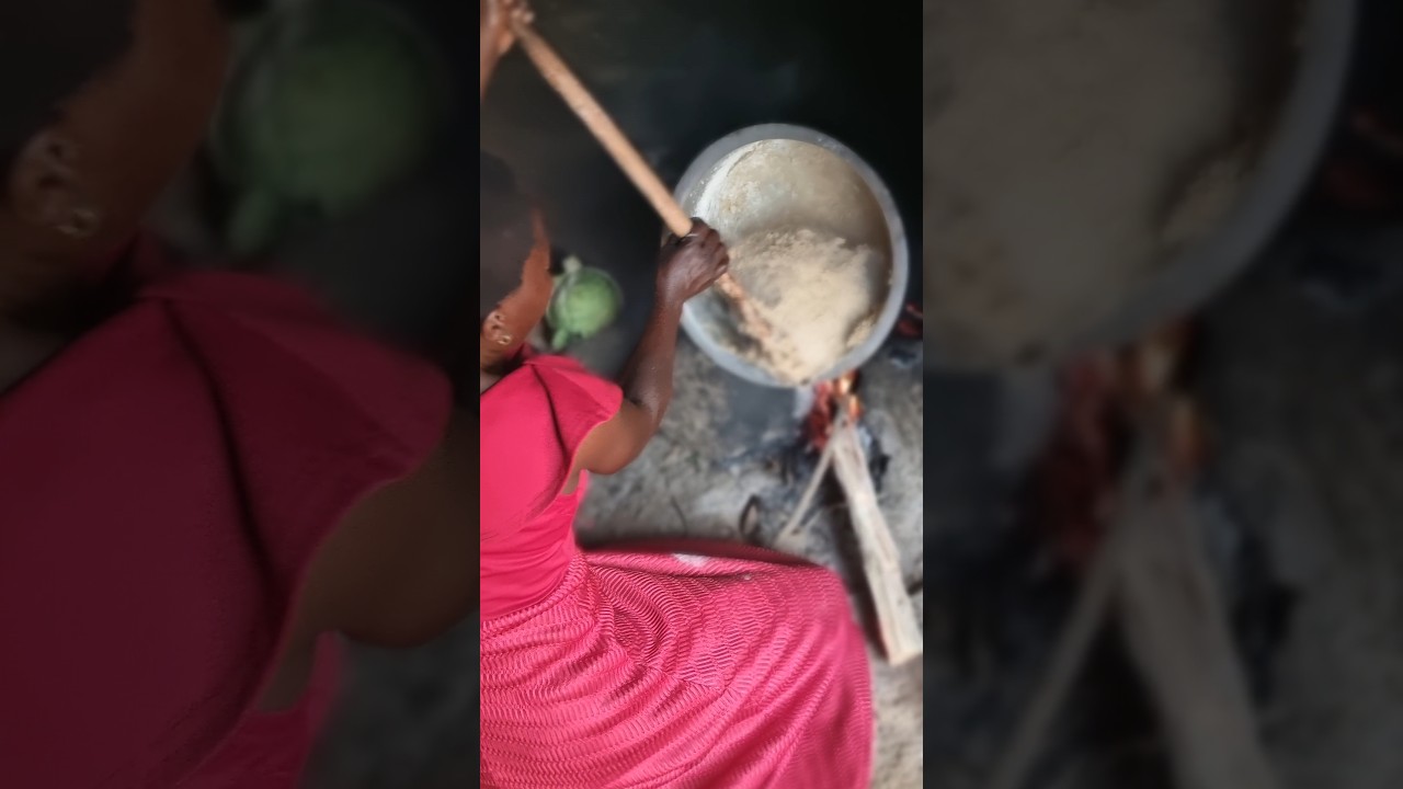 African village life #Cooking village food for lunch #shortfeed #africa