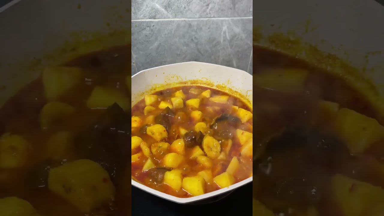 How to make delicious yam&plantain porridge #youtubeshorts #explore #youtube #food