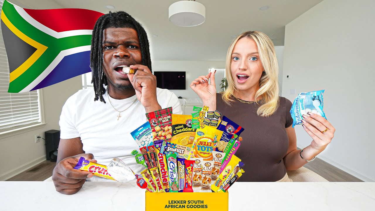 Trying SOUTH AFRICAN SNACKS for the FIRST TIME! *SHOCKING*