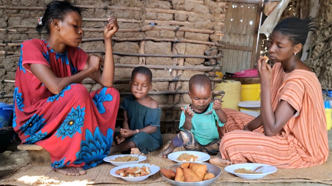 African Village Life of Our Most Organic Mom#Cooking Organic Village Food for Breakfast