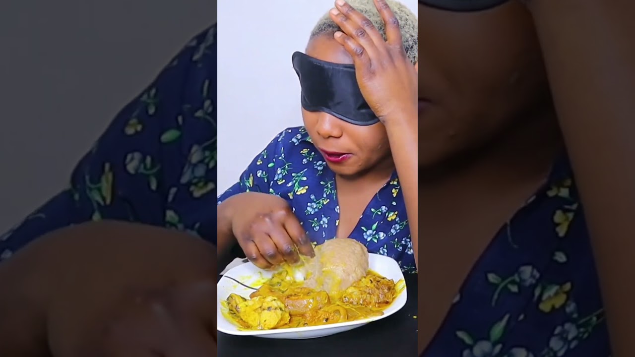 Asmr mukbang fufu and OGBONO SOUP MUKBANG AFRICAN FOOD #mukbang #africanfoodmukbang #eatingsounds