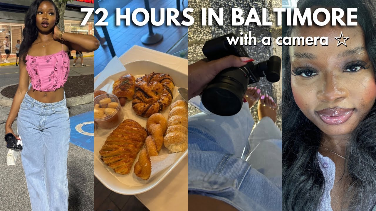 SPEND 72 HOURS WITH ME IN BALTIMORE MD | Trying African Food+Movies+ Korean Bakery +BBQ + more