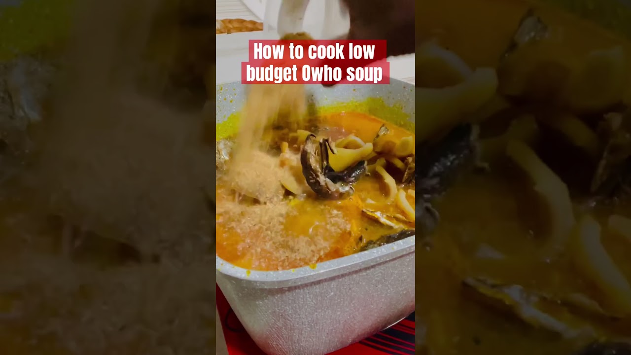 How to cook delicious low budget Owho Soup /African Food #shorts #food #shortafrica #chef